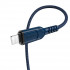 Кабель HOCO X59 USB to iP 2.4A, 1m, nylon, TPE connectors, Blue