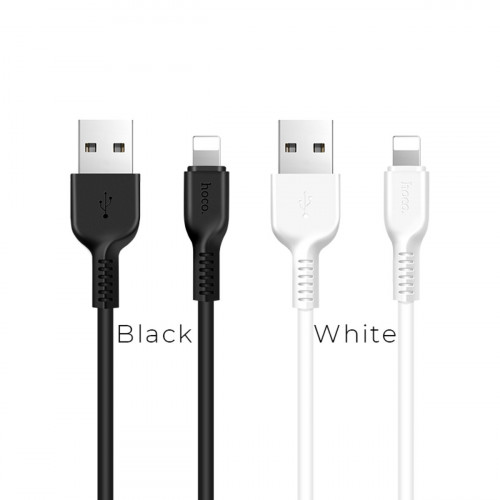 Кабель HOCO X13 USB to iP 2.4A, 1m, PVC, PVC connectors, White
