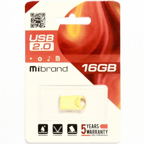 Flash Mibrand USB 2.0 Hawk 16Gb Gold