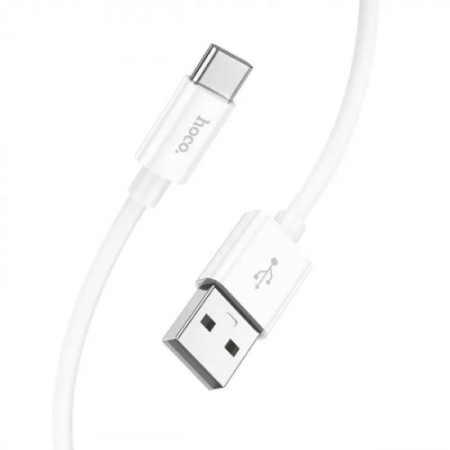 Кабель HOCO X87 Magic silicone charging data cable for Type-C White
