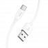 Кабель HOCO X87 Magic silicone charging data cable for Type-C White