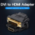 Адаптер  Vention DVI(24+1) Male to HDMI Female Adapter Black (ECDB0)