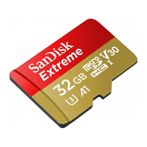 microSDHC (UHS-1 U3) SanDisk Extreme A1 32Gb Class 10 V30 (R100Mb/s, W60Mb/s)