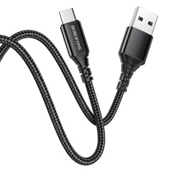 Кабель BOROFONE BX54 Ultra bright Micro-USB 1m 2.4A Black (BX54MB)