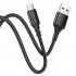 Кабель BOROFONE BX54 Ultra bright Micro-USB 1m 2.4A Black