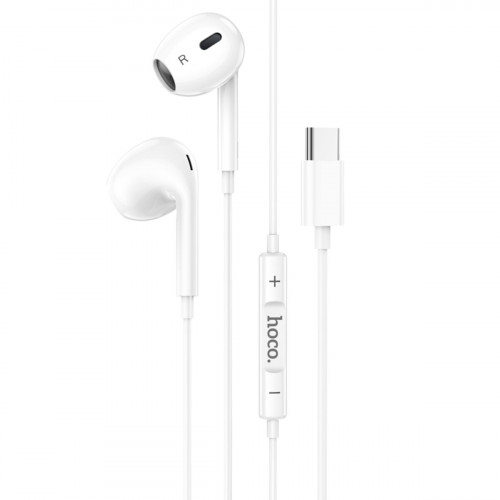 Навушники HOCO M101 Max Crystal grace Type-C wire-controled digital earphones with microphone White