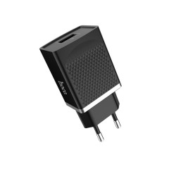 Мережевий зарядний пристрій HOCO C42A Vast power QC3.0 single port charger Black (6957531088417)