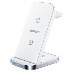 Бездротовий зарядний пристрій ACEFAST E15 desktop 3-in-1 wireless charging stand White (AFE15W)