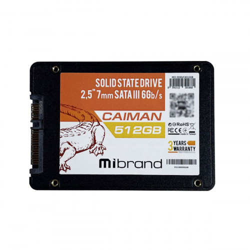 SSD Mibrand Caiman 512GB 2.5