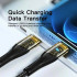 Кабель Essager Interstellar Transparent Design USB Charging Cable Type C to Lightning 2m black (EXCTL-XJA01-P) (EXCTL-XJA01-P)