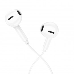 Навушники BOROFONE BM71 Light song universal earphones with mic White (BM71W)