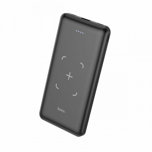 Зовнішній акумулятор HOCO J50 Surf wireless charging mobile power bank(10000mAh) Black