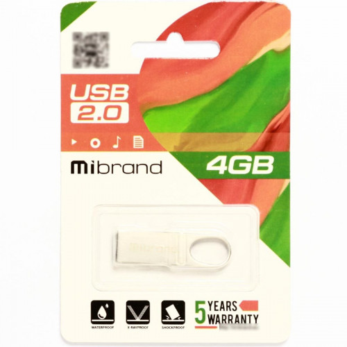 Flash Mibrand USB 2.0 Irbis 4Gb Silver