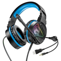 Навушники HOCO W104 Drift gaming headphones Blue