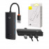 USB-Hub Baseus Lite Series 4-Port USB-A HUB Adapter (USB-A to USB 3.0*4) 25cm Black