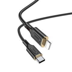 Кабель HOCO X95 Goldentop PD charging data cable iP Black (6931474794352)