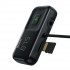 АЗП з FM-модулятором Baseus T typed S-16 wireless MP3 car charger（English) Black