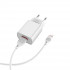 Мережевий зарядний пристрій BOROFONE BA20A Sharp single port charger set(Lightning) White