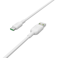 Кабель BOROFONE BX33 USB to Type-C 5A, 1m, silicone, PVC connectors, White