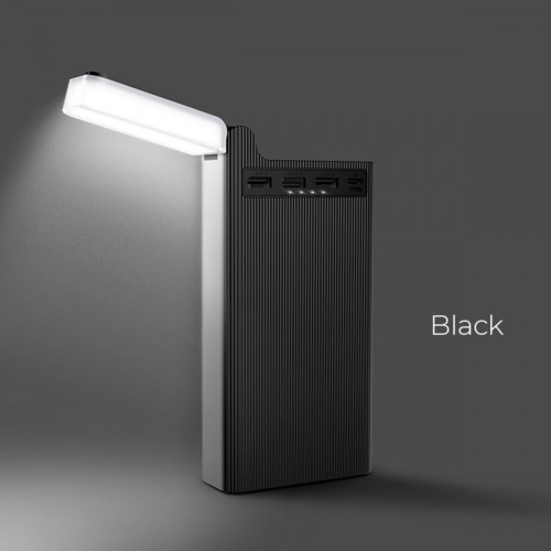 Зовнішній акумулятор HOCO J62 Jove table lamp mobile power bank(30000mAh) Black
