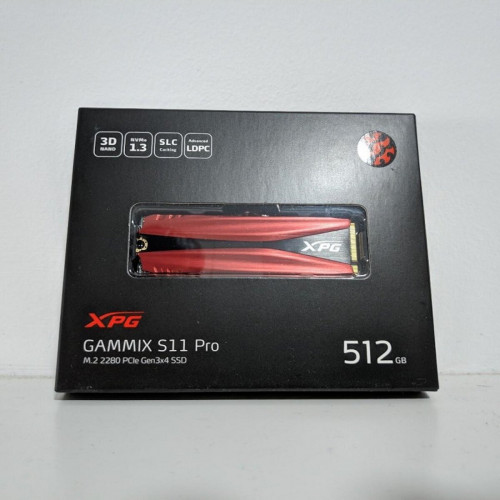 SSD M.2 ADATA GAMMIX S11 Pro 512GB 2280 PCIe 3.0x4 NVMe 3D NAND Read/Write: 3500/3000 MB/sec