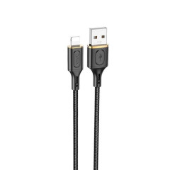Кабель HOCO X95 Goldentop charging data cable iP Black (6931474794383)