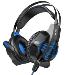 Навушники HOCO W102 Cool tour gaming headphones Blue