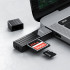 Кабель-перехiдник HOCO HB20 Mindful 2-in-1card reader(USB3.0) Black