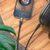 Аудiокабель HOCO UPA25 Transparent Discovery Edition Digital audio conversion cable iP Black