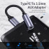 Адаптер Essager E01 Type c to 3.5mm Jack Headphone Adapter  grey (EZJE01-0G) (EZJE01-0G)