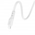 Кабель HOCO X97 Crystal color PD silicone charging data cable iP white