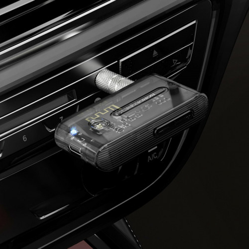 Bluetooth-ресивер BOROFONE BC46 Gratified Transparent Discovery Edition Car AUX BT Receiver Black