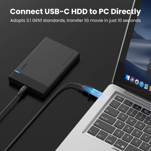 Адаптер UGREEN US276 USB-A 3.0 to USB-C Adapter (Gray) (UGR-50533)