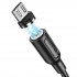 Кабель BOROFONE BX41 USB to Micro 2.4A, 1m, PVC, PVC connectors, magnetic, Black