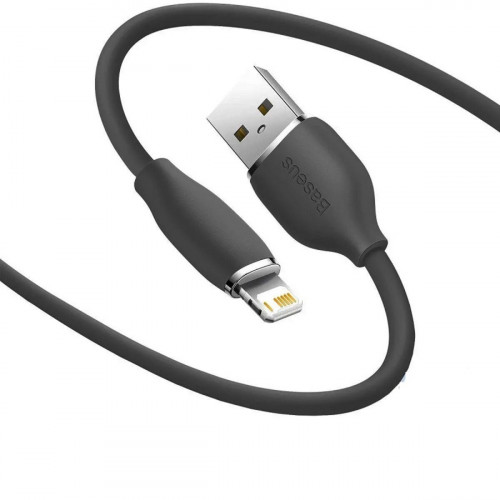 Кабель Baseus Jelly Liquid Silica Gel Fast Charging Data Cable USB to iP 2.4A 2m Black