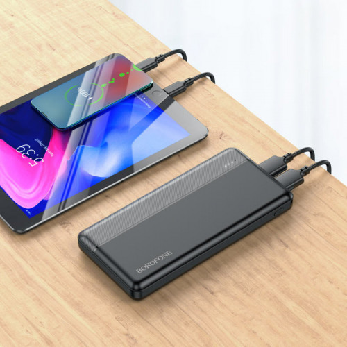 Зовнішній акумулятор BOROFONE BJ24 power bank(10000mAh) Black