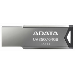 Flash A-DATA USB 3.2 UV 350 64Gb Silver (AUV350-64G-RBK)