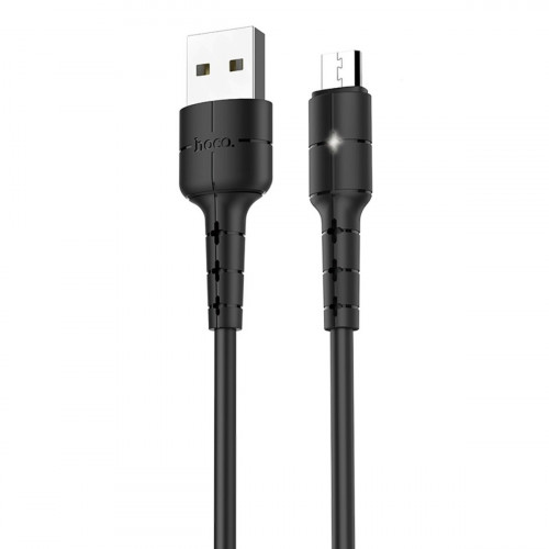 Кабель HOCO X30 Star Charging data cable for Micro Black