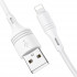 Кабель BOROFONE BX43 USB to iP 2.4A, 1m, PVC, PVC connectors, White