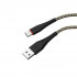 Кабель BOROFONE BX25 Powerful USB to Type-C 3A,1m, nylon, TPE connectors, Black