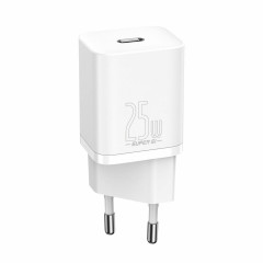 Мережевий зарядний пристрій Baseus Super Si Quick Charger 1C 25W EU White (CCSP020102)
