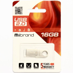 Flash Mibrand USB 2.0 Puma 16Gb Silver (MI2.0/PU16U1S)