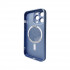 Чохол для смартфона AG Glass Matt Frame Color MagSafe Logo for Apple iPhone 13 Pro Sierra Blue