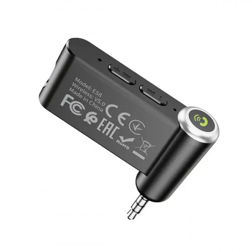 Bluetooth-ресивер HOCO E58 Magic music car AUX BT receiver Black