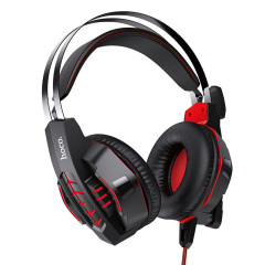 Навушники HOCO W102 Cool tour gaming headphones Red