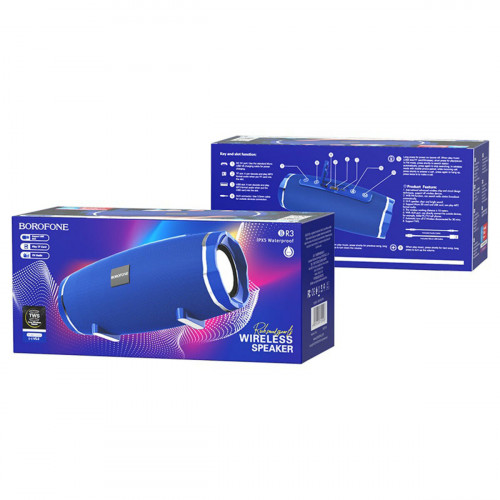 Портативна колонка BOROFONE BR3 Rich sound sports wireless speaker Blue