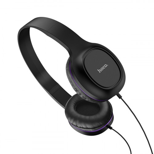 Навушники HOCO W24 Enlighten headphones with mic set Purple