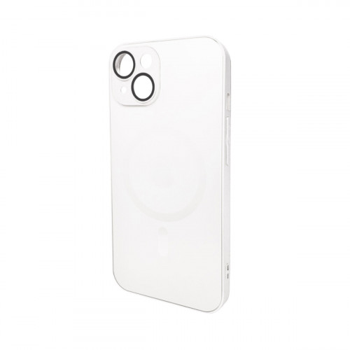 Чохол для смартфона AG Glass Matt Frame Color MagSafe Logo for Apple iPhone 15 Pearly White