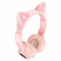 Навушники BOROFONE BO18 Cat ear BT headphonesPink
