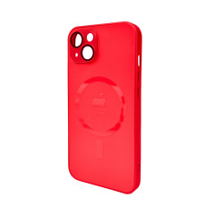 Чохол для смартфона AG Glass Matt Frame Color MagSafe Logo for Apple iPhone 13 Cola Red (AGMattFrameMGiP13Red)